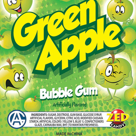 Zed Green Apple Gumballs (1
