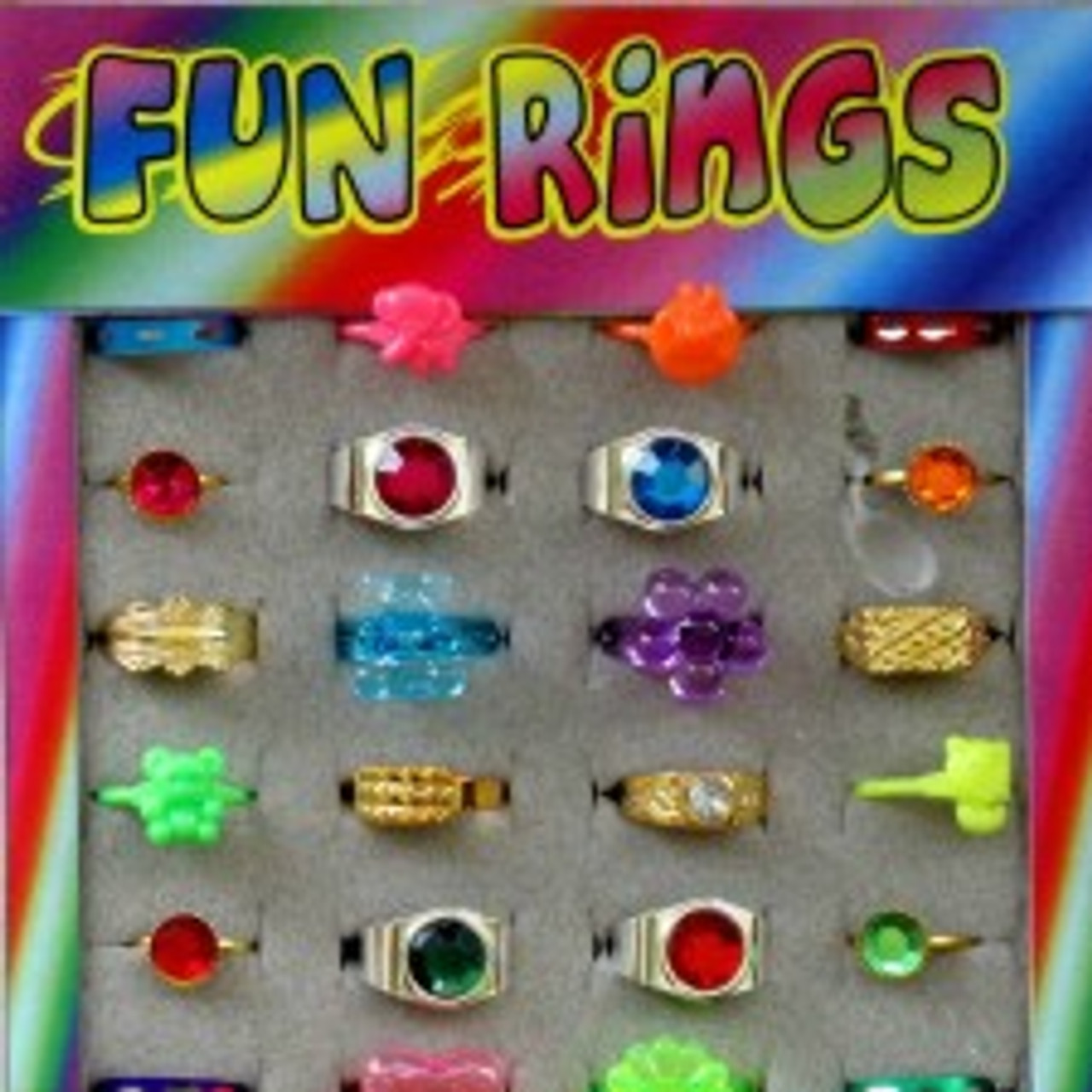 Fun Rings in Small 1 Toy Capsules