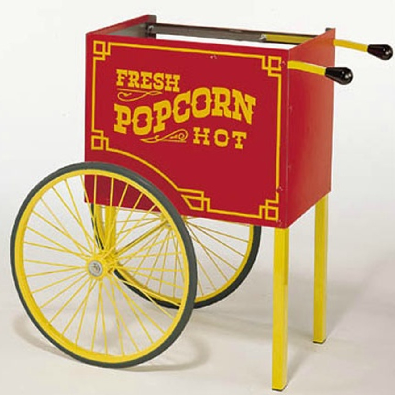Red Classic Popcorn Machine Cart