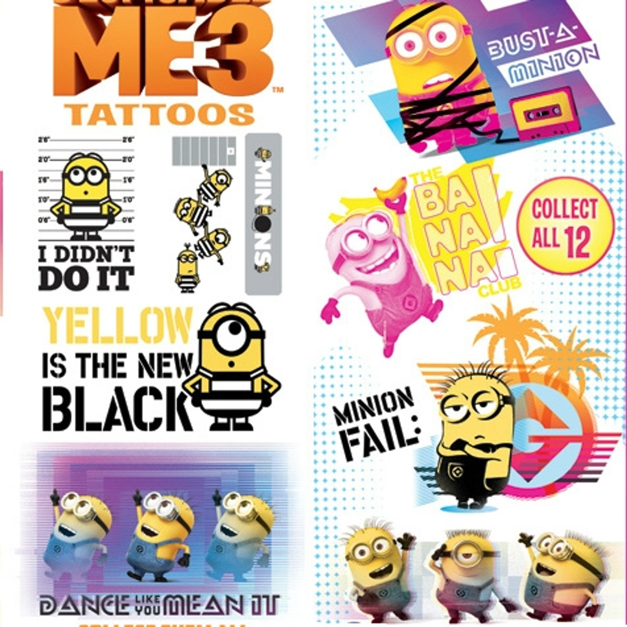 Despicable Me 3 Tattoos 