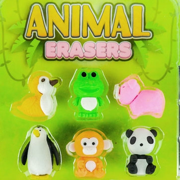 Eraser Animals 1" Capsules