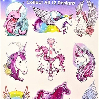 Unicorn Glitter Tattoos