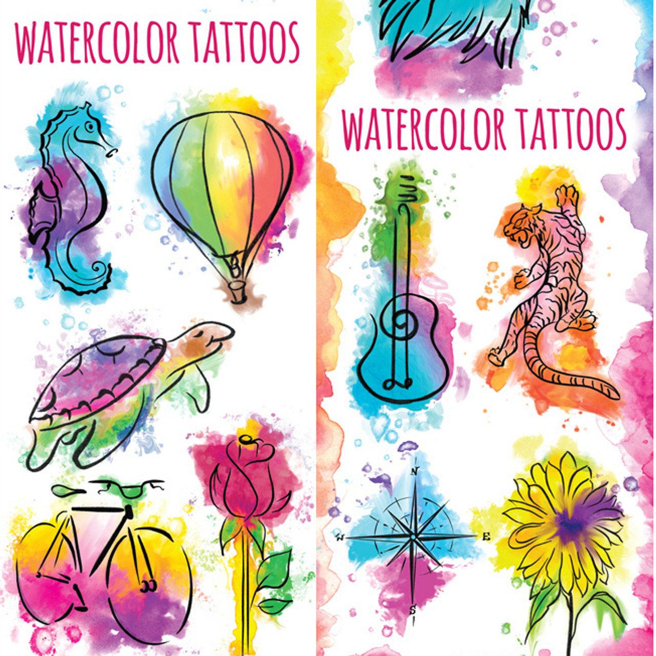 Art Immortal Tattoo : Tattoos : New : Watercolor flowers