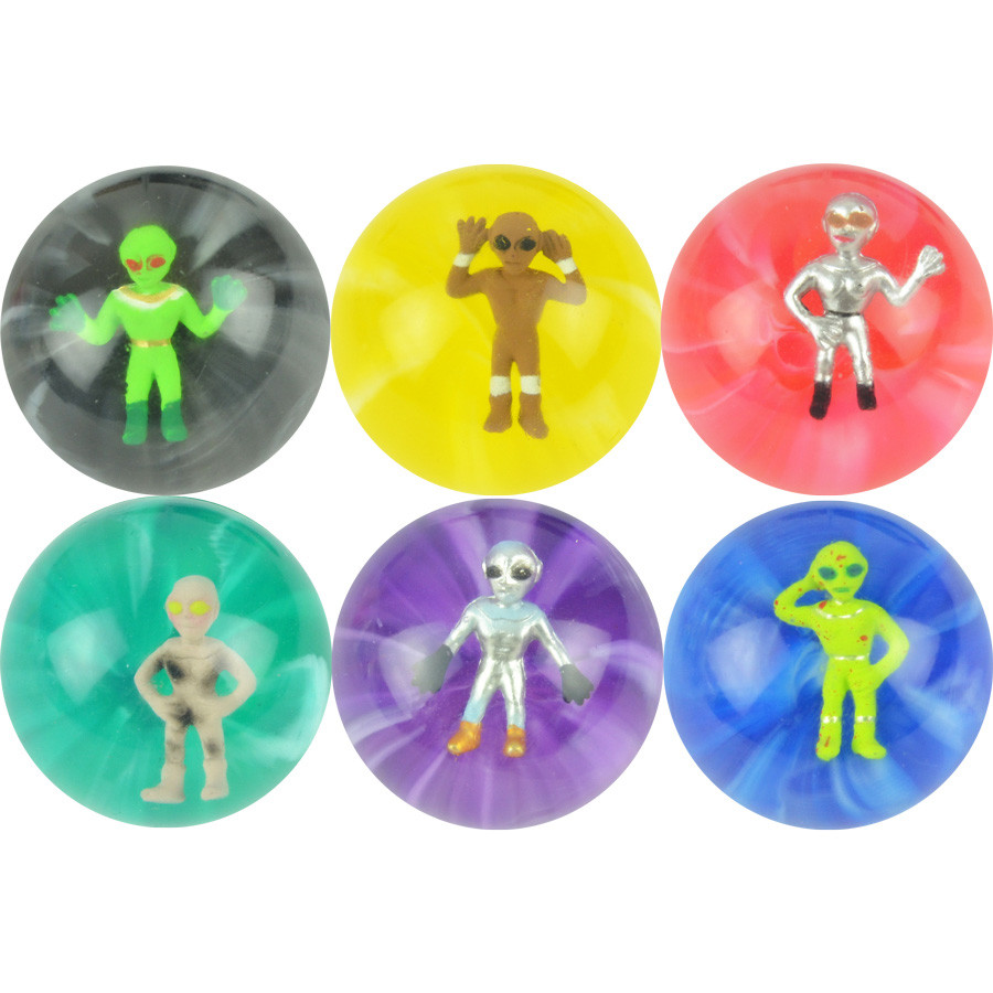 Alien Bouncy Balls 45mm | gumballs.com