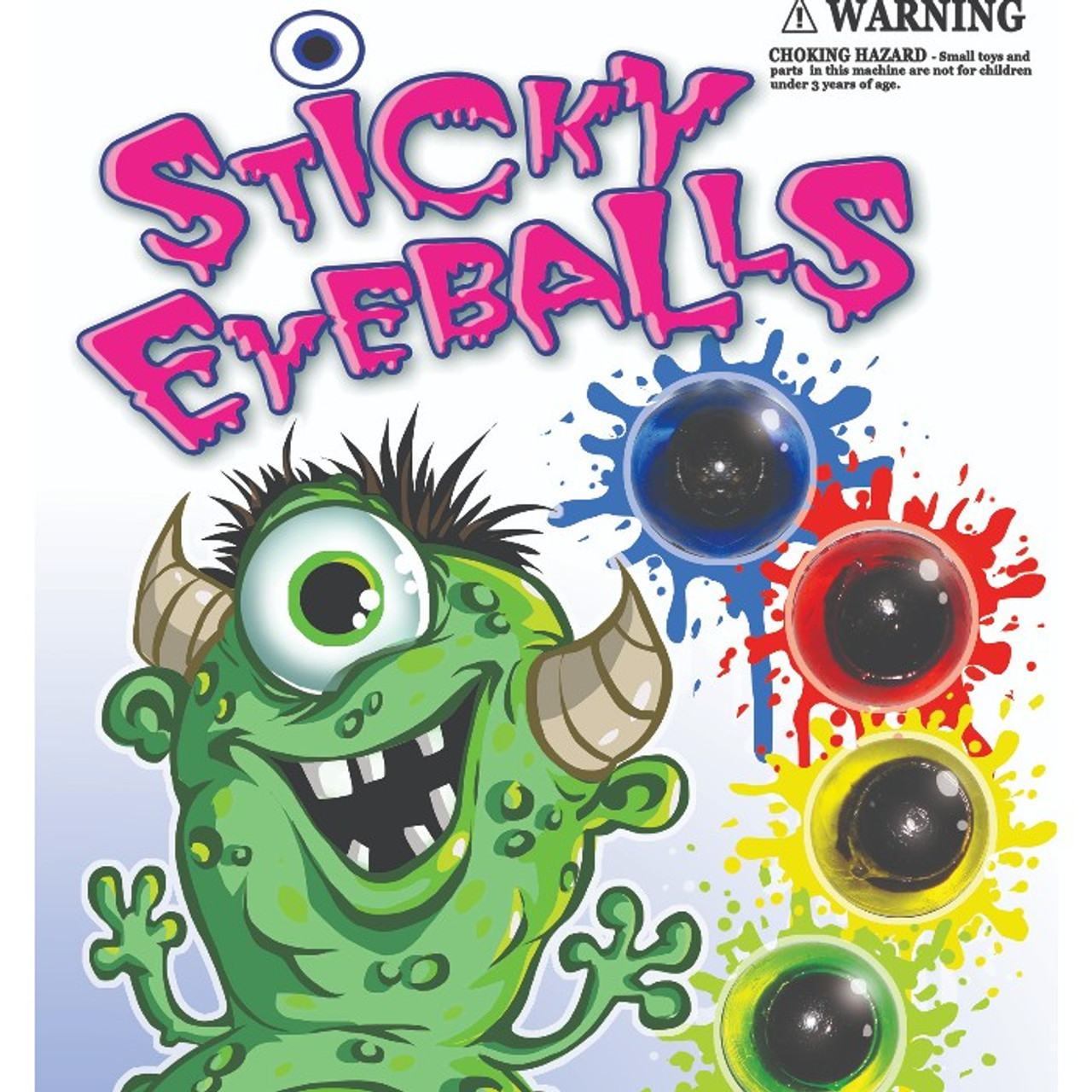 Sticky Eyeballs 1" Toy Capsules