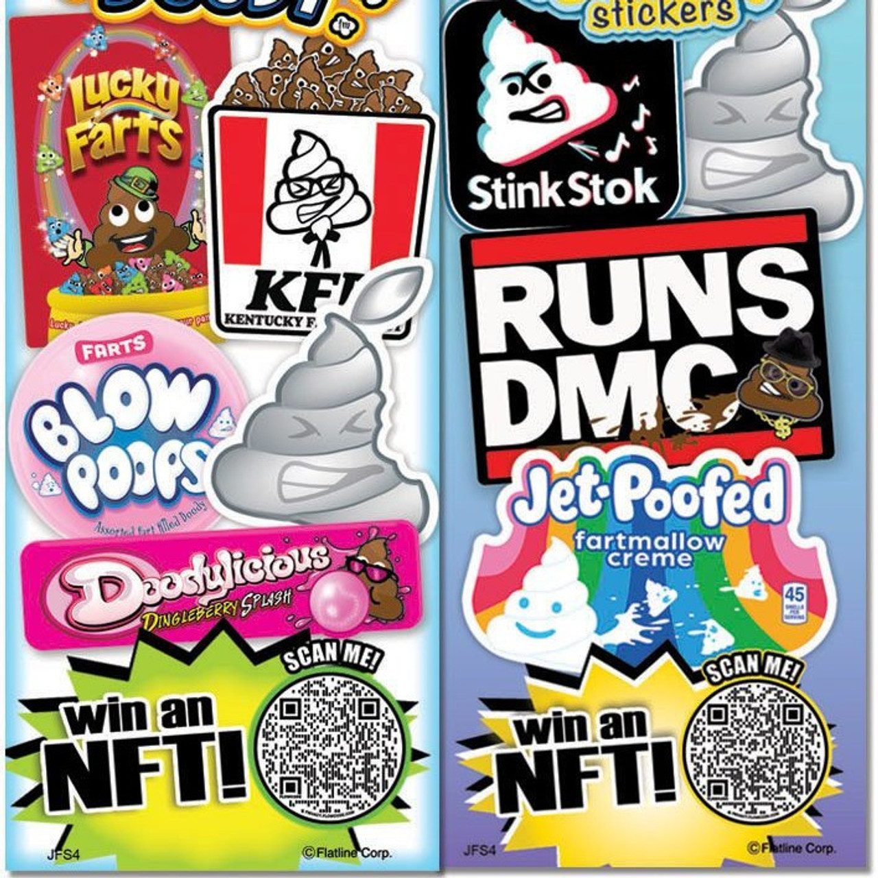 helpen Grafiek bestuurder Pun-doody Junk-foody #4 Stickers | Gumballs.com