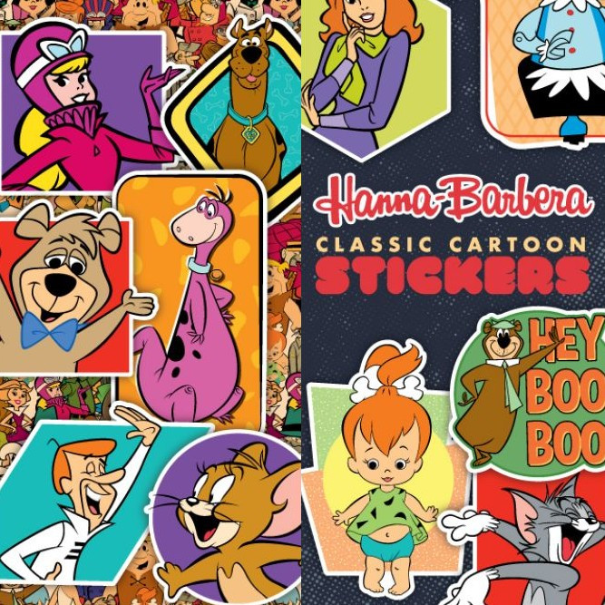 ハンナバーベラ　ヴィンテージ Hanna-Barbera Classic Cartoon Stickers | Gumballs.com