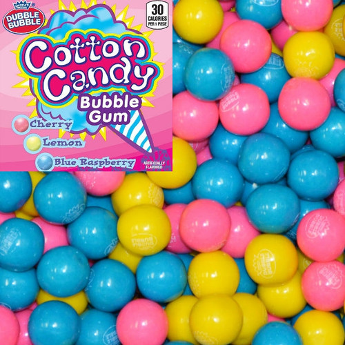 Dubble Bubble Cotton Candy Gumballs (1"/850ct)
