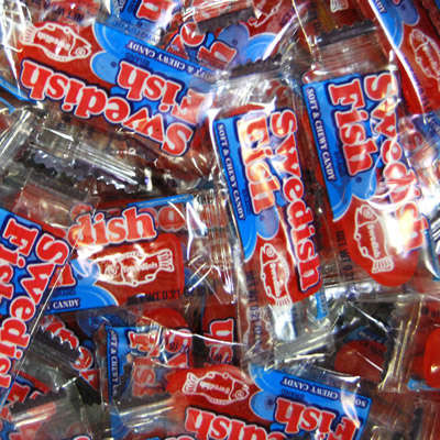 Sweedish Fish Individually Wrapped 30lb 1920pc Gumballs
