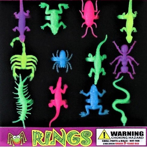 Glow Bug Rings 1"Capsules Glow Bug Rings 1"Capsules