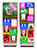 display cards showing a colorful array of the phobias featured in the Abnormal Psych Stickers vending collection at gumballs.com display cards showing a colorful array of the phobias featured in the Abnormal Psych Stickers vending collection at gumballs.com