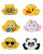 detail of the six emojiplanet #2 Licensed Plush Crane Mix (8"/144pc) in the box detail of the six emojiplanet #2 Licensed Plush Crane Mix (8"/144pc) in the box