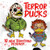 Terror Ducks display card showing types of stickers in the mix