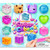 Sugar Squishy Cubes in 2 inch capsules showing the types of toys in the mix Sugar Squishy Cubes in 2 inch capsules showing the types of toys in the mix