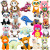 Jumbo Generic Plush Toy Crane Mix #67 (12-14"/40pc)