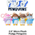 Micro Teenies Pudgy Penguins Plush Danglers/Keychains (2.5"/144pcs) showing possible assortment in the mix.