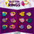 Glitter Rings 1"Capsules, display Glitter Rings 1"Capsules, display