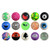 Truly Eclectic Bouncy Balls 27mm detail samples Truly Eclectic Bouncy Balls 27mm detail samples