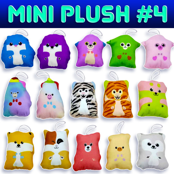 Mini Plush Dangler Mix #4 (3.5"/500pc) upper picture Mini Plush Dangler Mix #4 (3.5"/500pc) upper picture