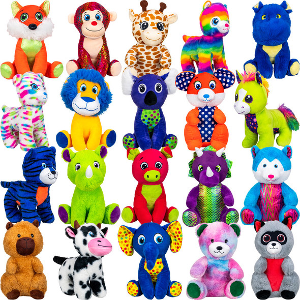 Jumbo Generic Plush Toy Crane Mix #61 (12-14"/40pc) overview