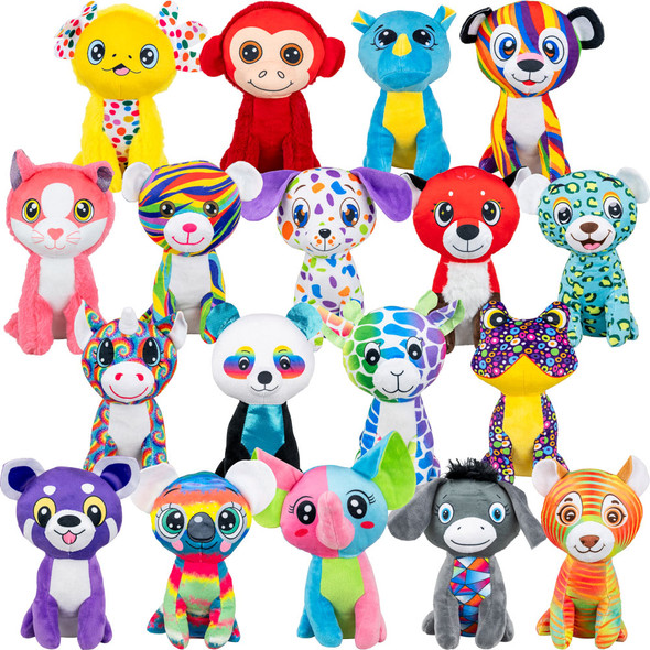image showing the pieces in the Medium Generic Plush Crane Toys 78 (108pc/8-9")