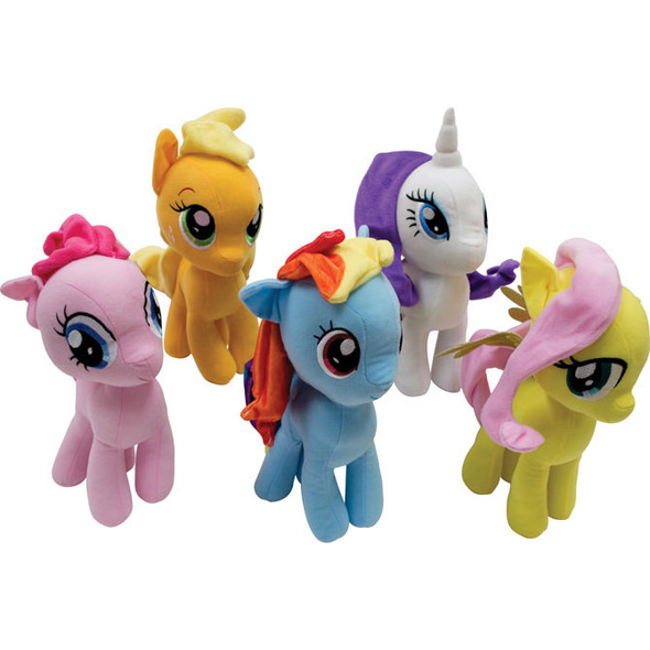 Five (5) plush My Little Pony randomly possible in this product, which is a mix of 10