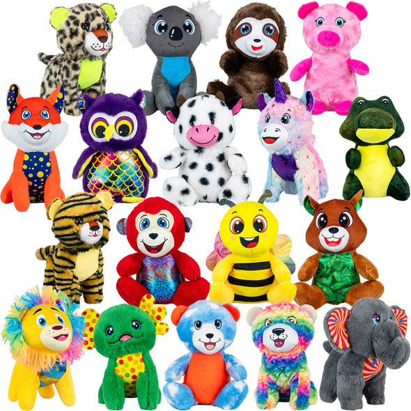 Medium Generic Plush Crane Toys 80 (108pc/8-9"), details