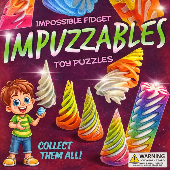 Fidget the Impossible Puzzles  lower part of display card