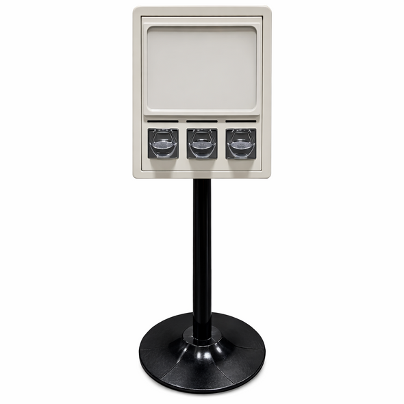 Petite Beige Three-Column Flat-Vend Sticker Tattoo Machine