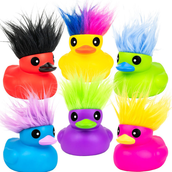 Hairy Neon ducks 6 inch 48 count