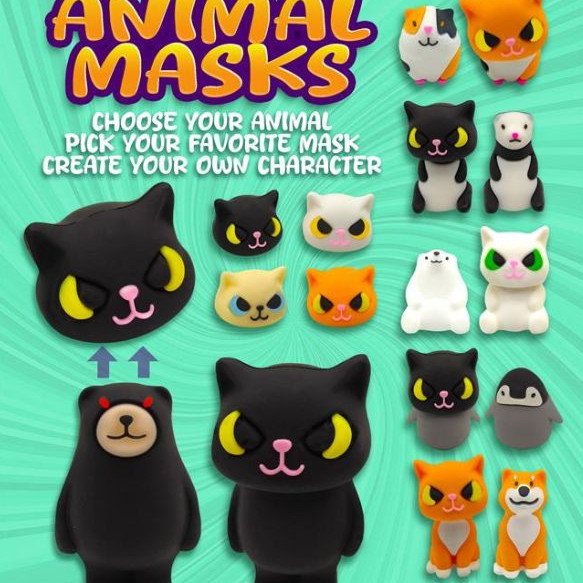 Masked Animals display card