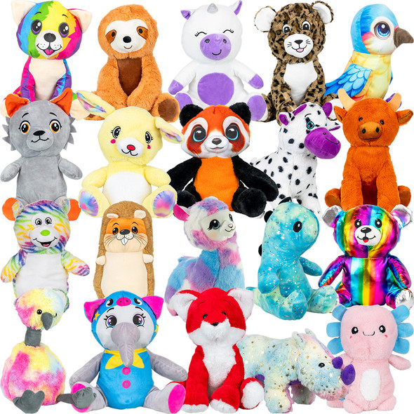 Jumbo Generic Plush Toy Crane Mix #71 (12-14"/40pc)