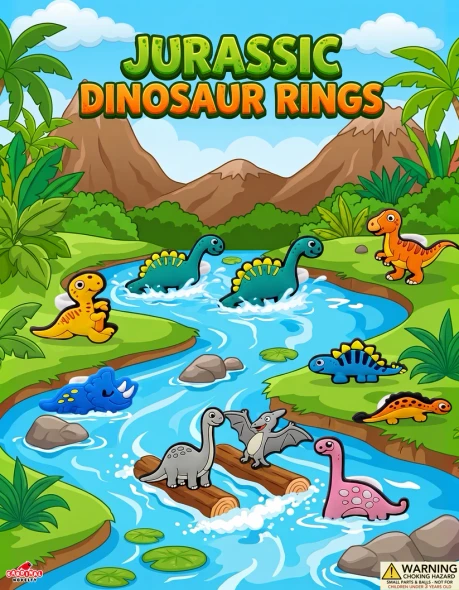 Jurassic Dino Rings 1"capsules