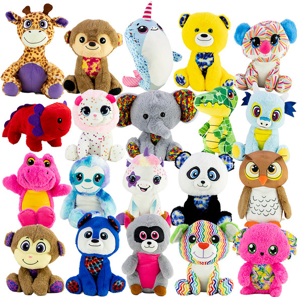 Jumbo Generic Plush Toy Crane Mix #72 (12-14"/40pc)