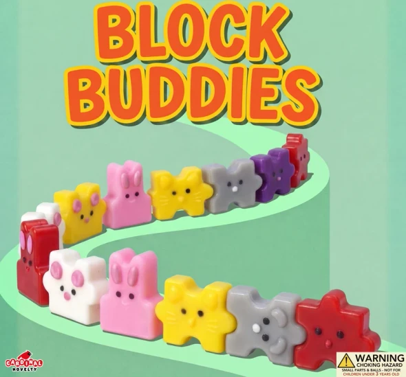 Blocking Buddies 2"Capsules display