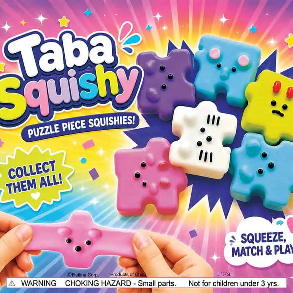 TabaSquishies Sensory Puzzle Pieces display card