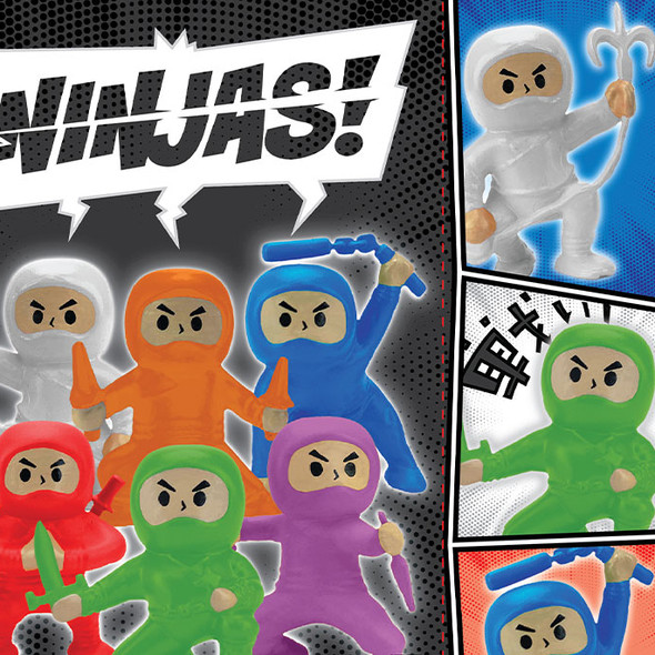 Ninja Fighters Figurines 1"Capsules display right