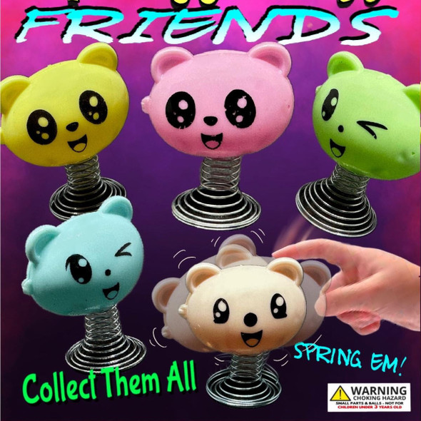 Emoji Springy Friends 1"Capsules display bottom