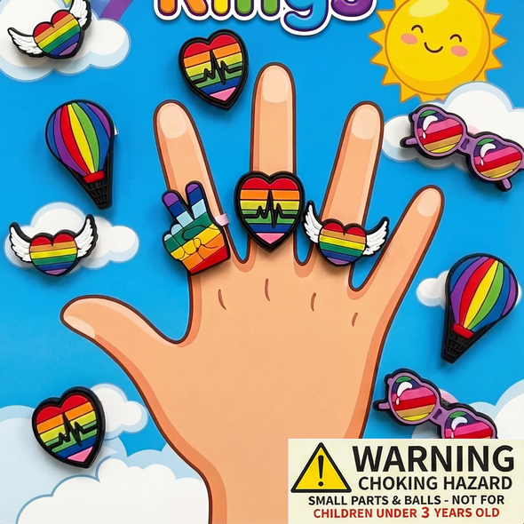 Prismatic 6-Color Rings display, lower portion