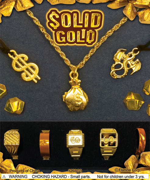 Solid Gold with Silver display