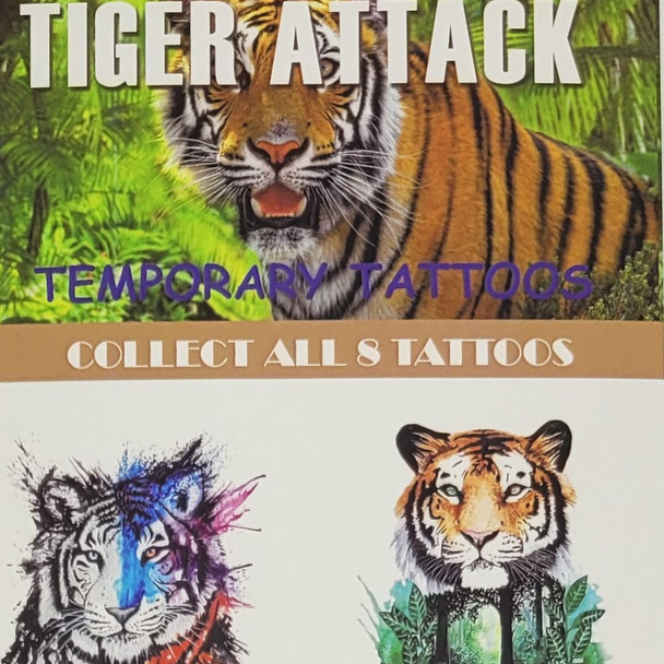 Attack Tiger Tattoos display top
