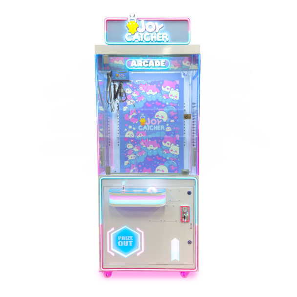 front view of Blue Joy Catcher vending machine, ideal for 7-9" plush stuffed animals