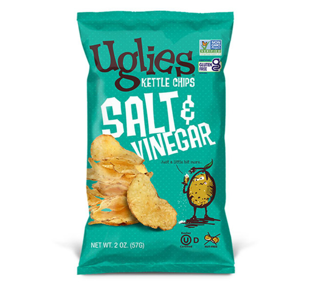 Single-Serve Potato Chips To Go Uglies Brand Salt & Vinegar Chips