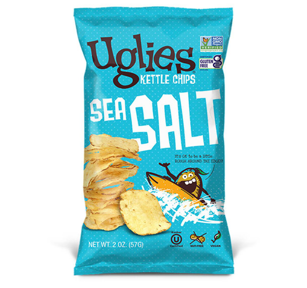 Single-Serve Potato Chips To Go Uglies Brand sea salt