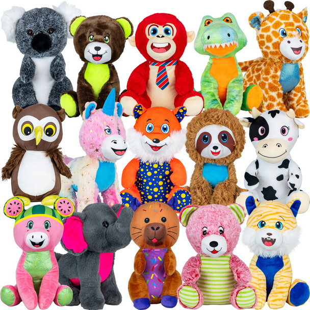 Jumbo Generic Plush Toy Crane Mix #68 (12-14"/40pc)