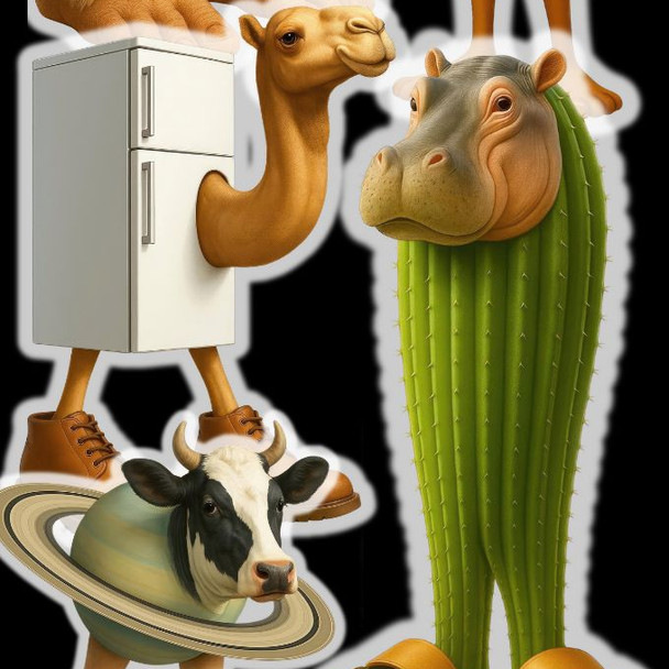 display card second side for the Brain Rot Stickers square fourth