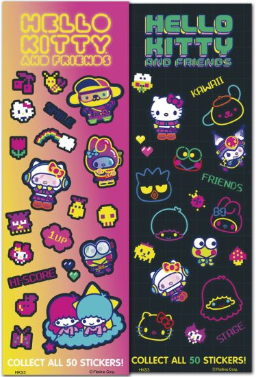 Hello Kitty Arcade Stickers entire display