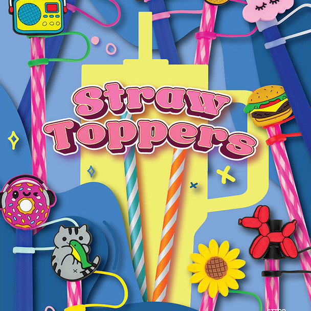 Straw Protective Toppers display card, lower portion