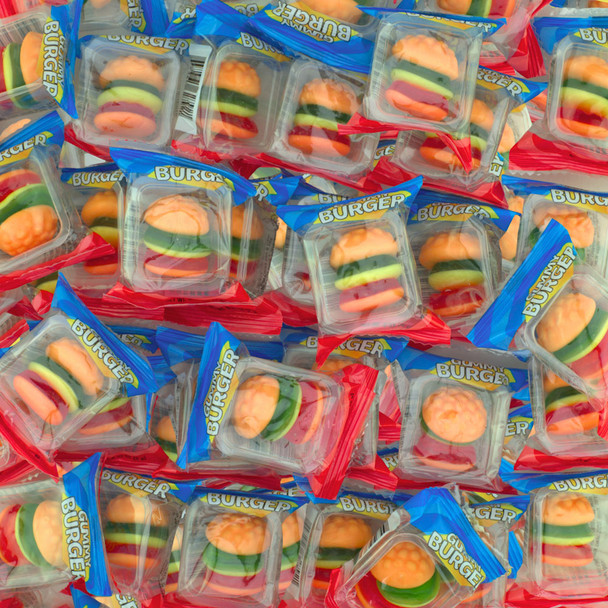 Mini Gummy Burgers Case (500pcs) bunches in the case