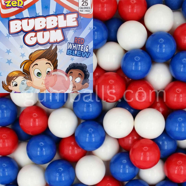 Red White & Blue Gumballs (.92"/1130count)